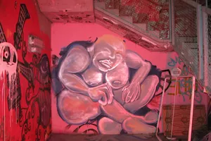 This is one of two pieces unofficial graffiti I saw in Havana.