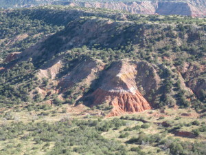 Palo Duro Canyon view from the rim.