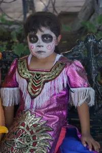 Child in Festival Make Up. San Miguel de Allende
