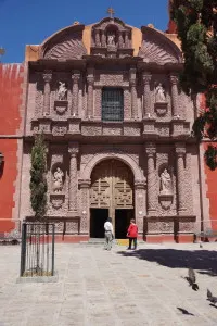 Pink Sandstone church in San Miguel de Allende