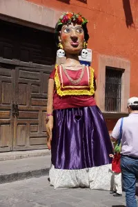Effige with Skull Earrings. San Miguel de Allende