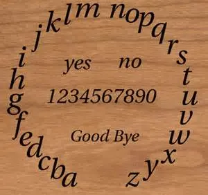 Ouija Board with circular alphabet