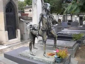 Surrealistic monument at Montparnasse Cemetery