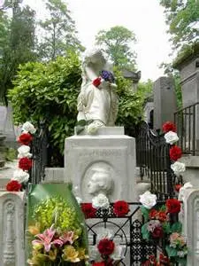 Chopin's grave at Pere Lechaise cemetery