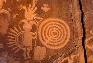 One of the Hero twins, Rock art.