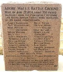 Marker at the former location of Adobe Walls